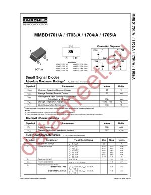 MMBD1704A datasheet  
